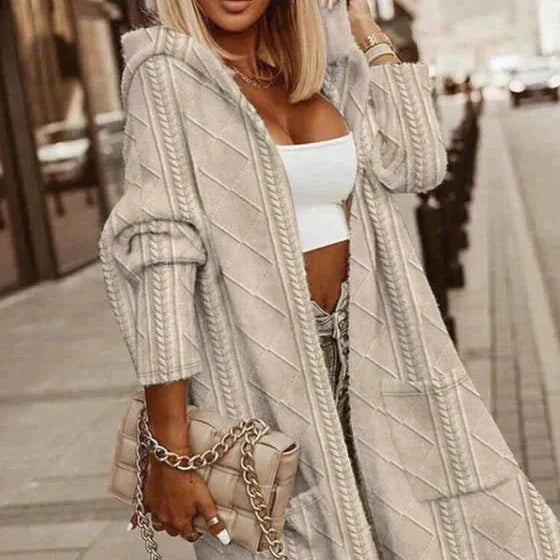 Jiska - Long Cardigan with Hood