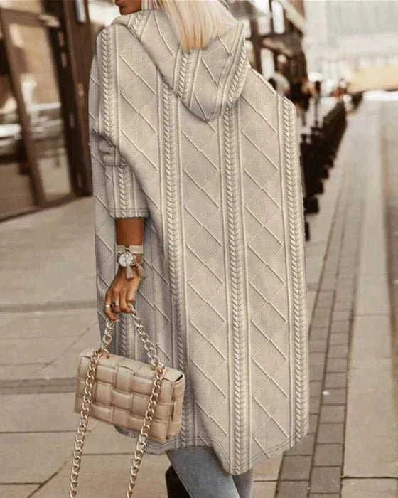 Jiska - Long Cardigan with Hood